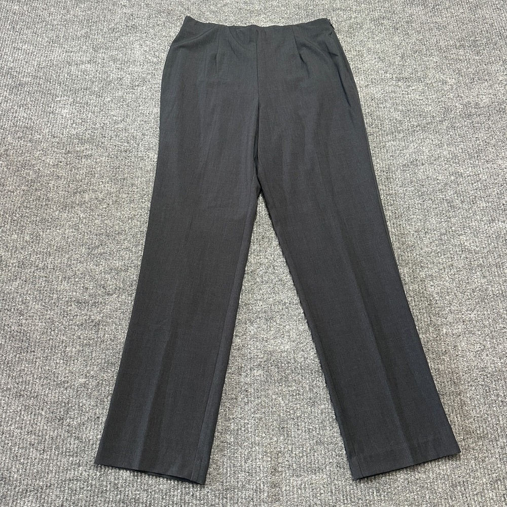 Susan Graver Womens‎ Dress Pants Size MT Black Side Zip Workwear High Rise